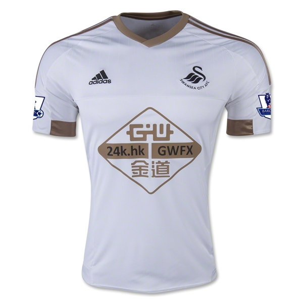 Swansea City 2015-16 Home Soccer Jersey A. AYEW #10 - Click Image to Close
